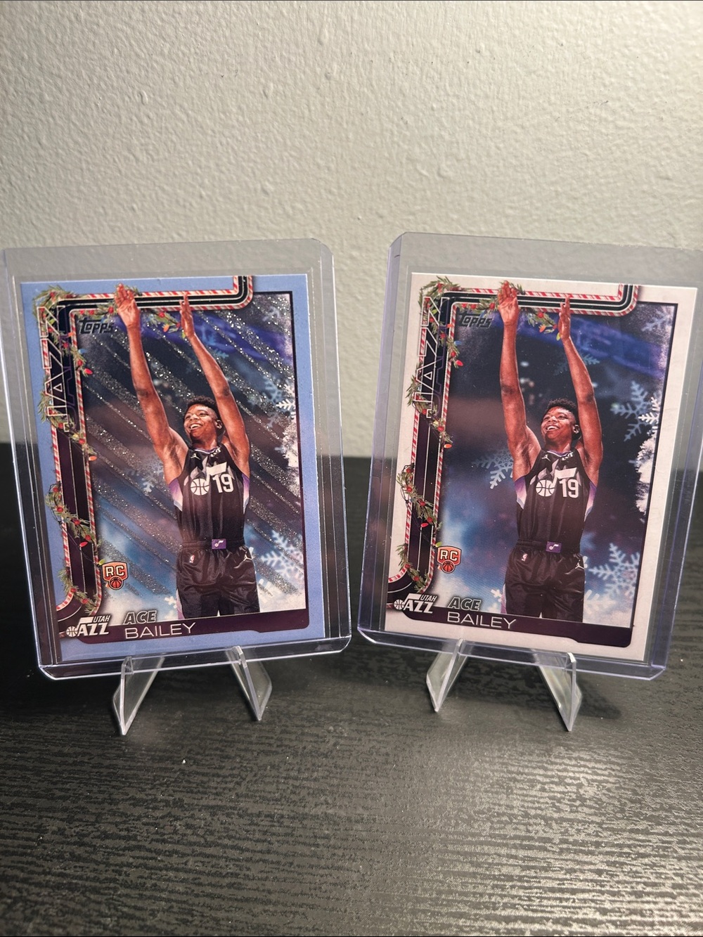 Topps Ace Bailey Utah Jazz Card Rookie Card set Blue glitter